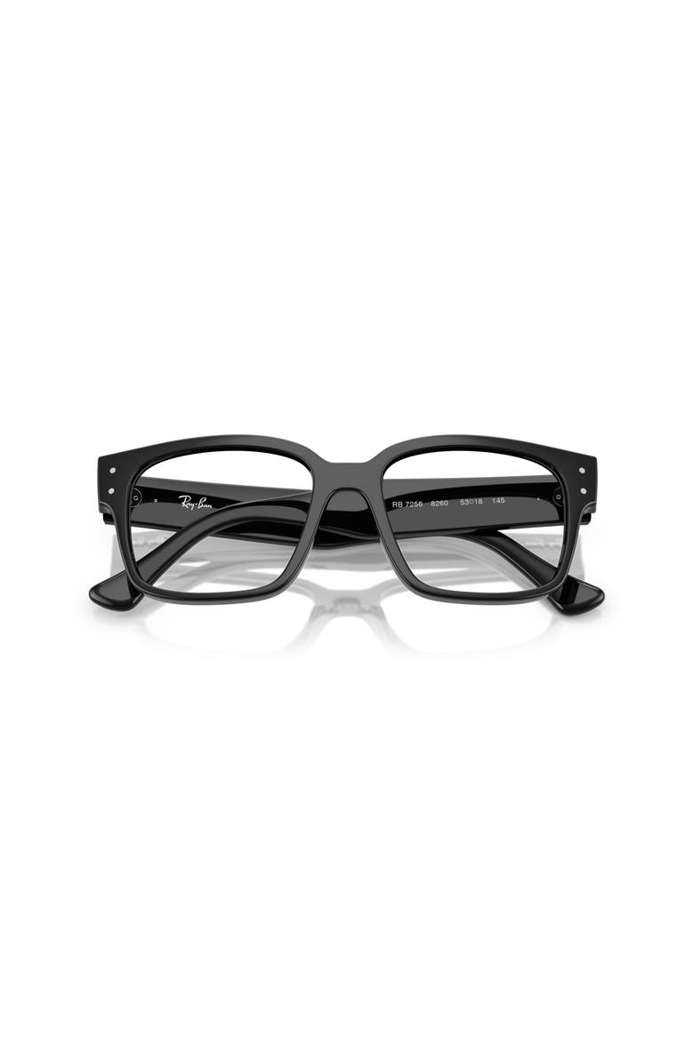 53mm Square optical glasses, Alternate, color, Black