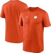 Nike Men's Nike Orange Clemson Tigers 2025 Sideline Small Logo Legend Performance T-Shirt