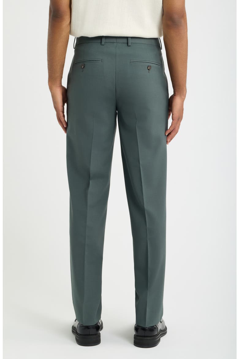 Skinny Fit Pleated Suit Pants, Alternate, color, GREEN URBAN