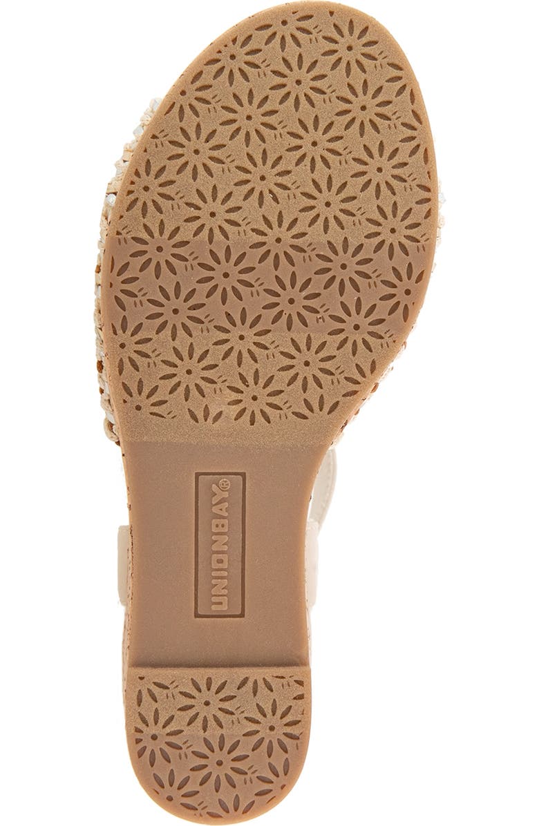 UNIONBAY Aluna Wedge Sandal, Alternate, color, Natural Crochet