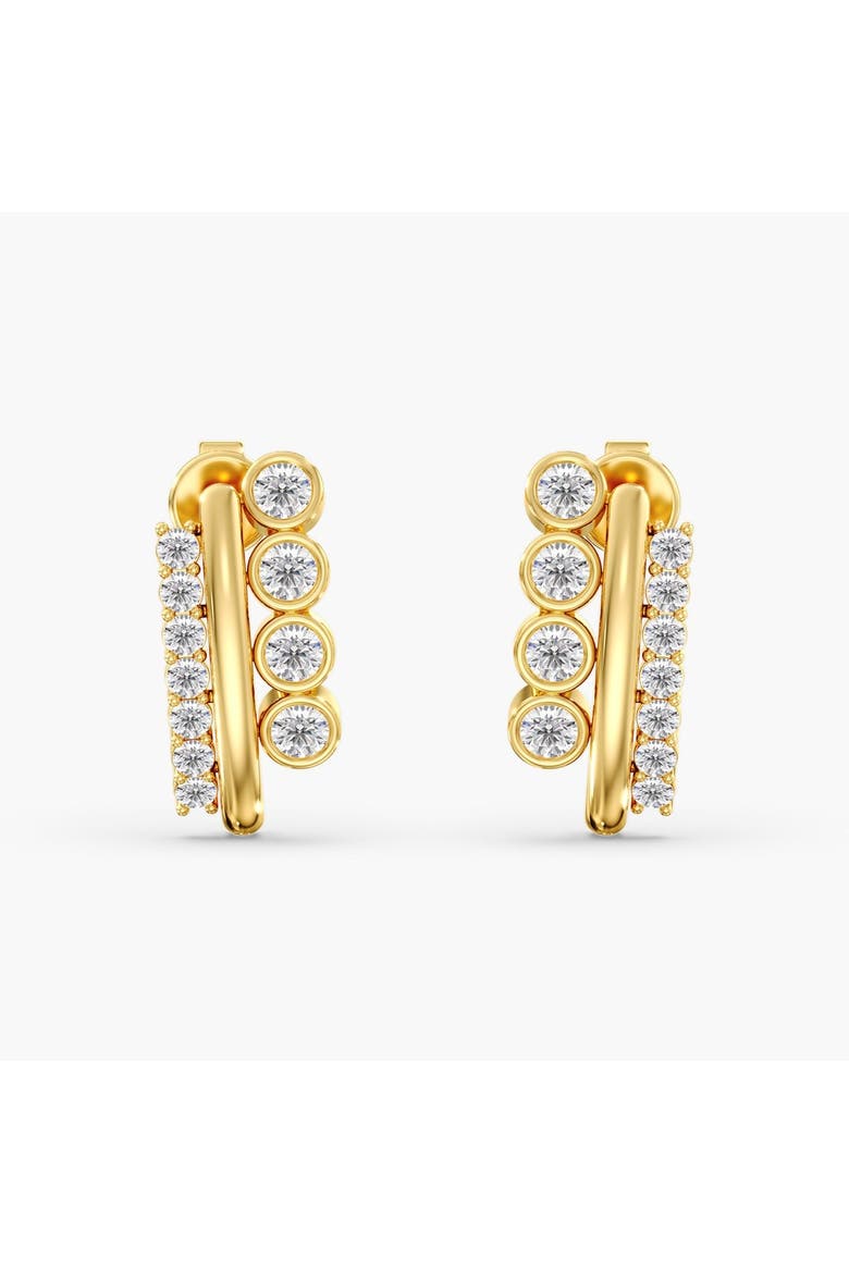 Stacked Trio Lab Diamond Studs in 14K Gold, Main, color, Yellow Gold