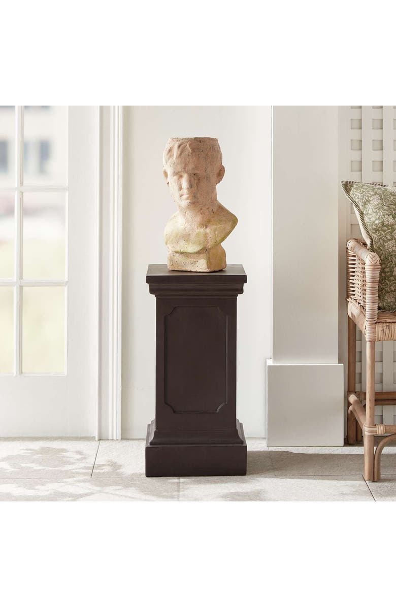 Napa Home & Garden Fibreclay Chambers Pedestal Short, Alternate, color, Black