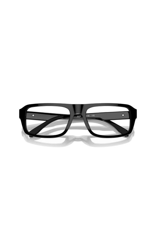 Michael Kors 56mm Irregular Optical Glasses In Black