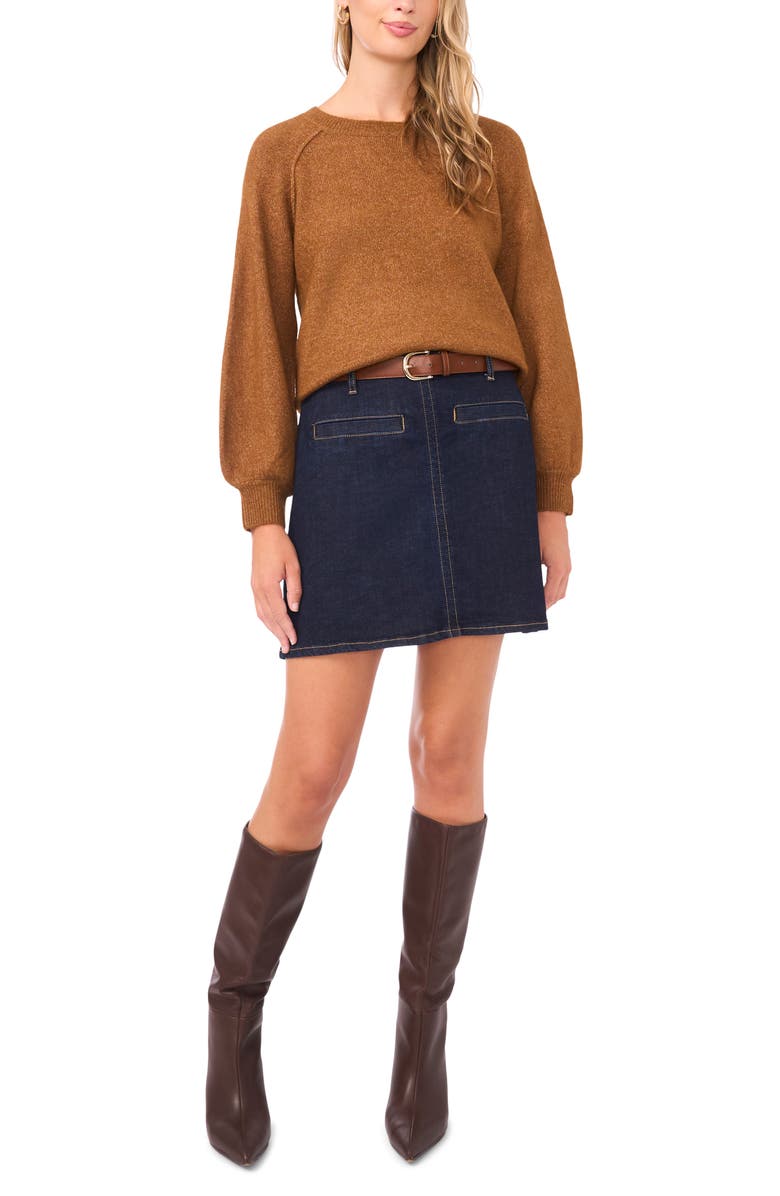 Vince Camuto Raglan Sleeve Sweater, Alternate, color, Toasted