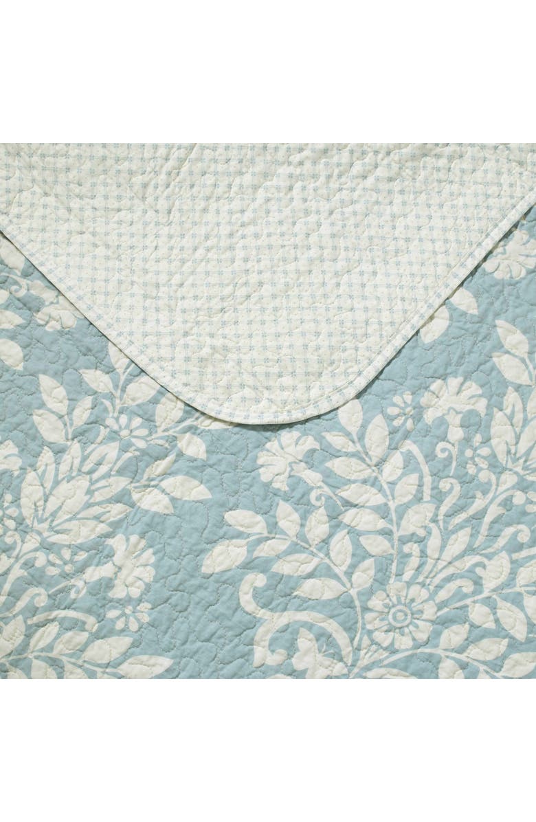 Laura Ashley Rowland Twin Quilt & Sham Set, Alternate, color, Breeze Blue