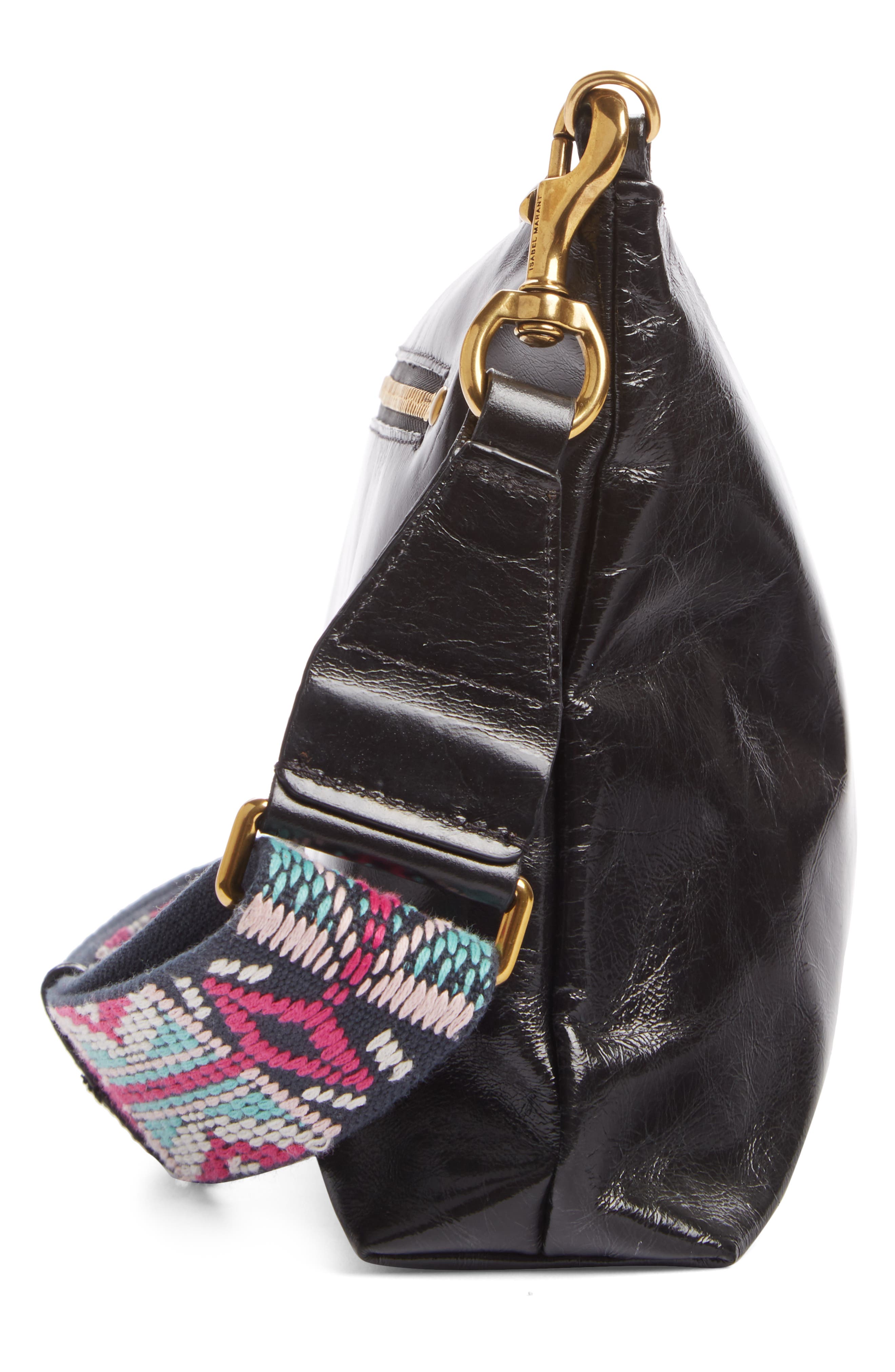 Isabel Marant Nessah Leather Crossbody Bag, Alternate, color, 