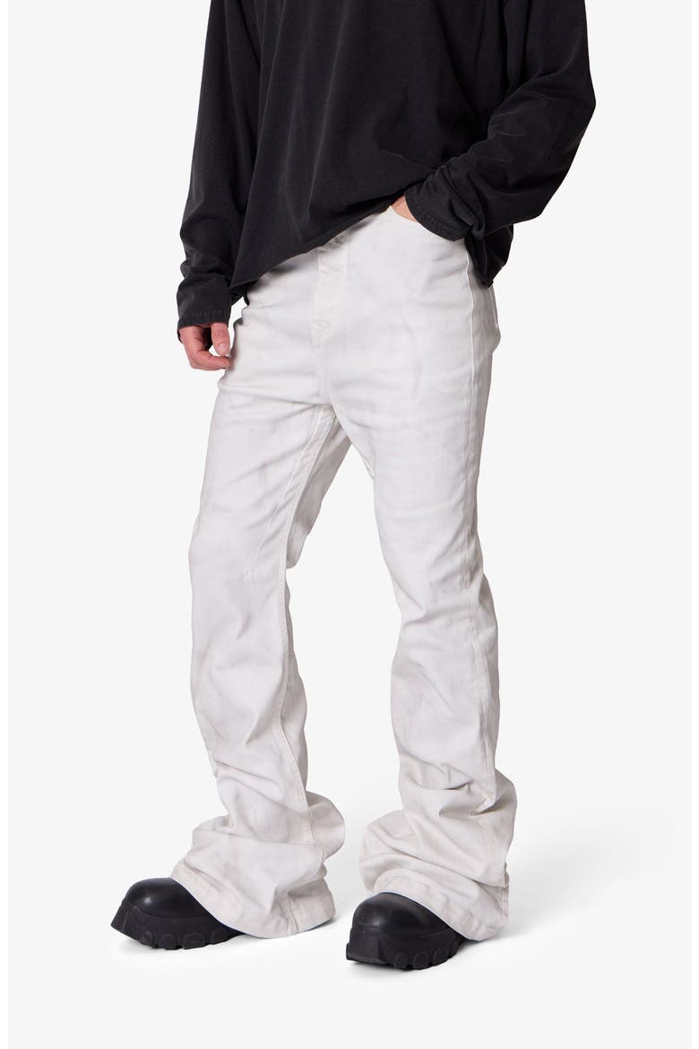 Super Stacked Hem Jeans, Alternate, color, WHITE