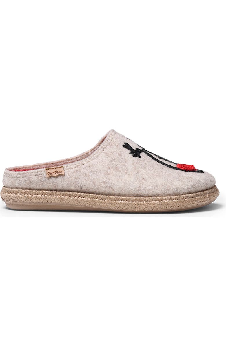 Toni Pons Miri Slipper, Alternate, color, Beige Wool