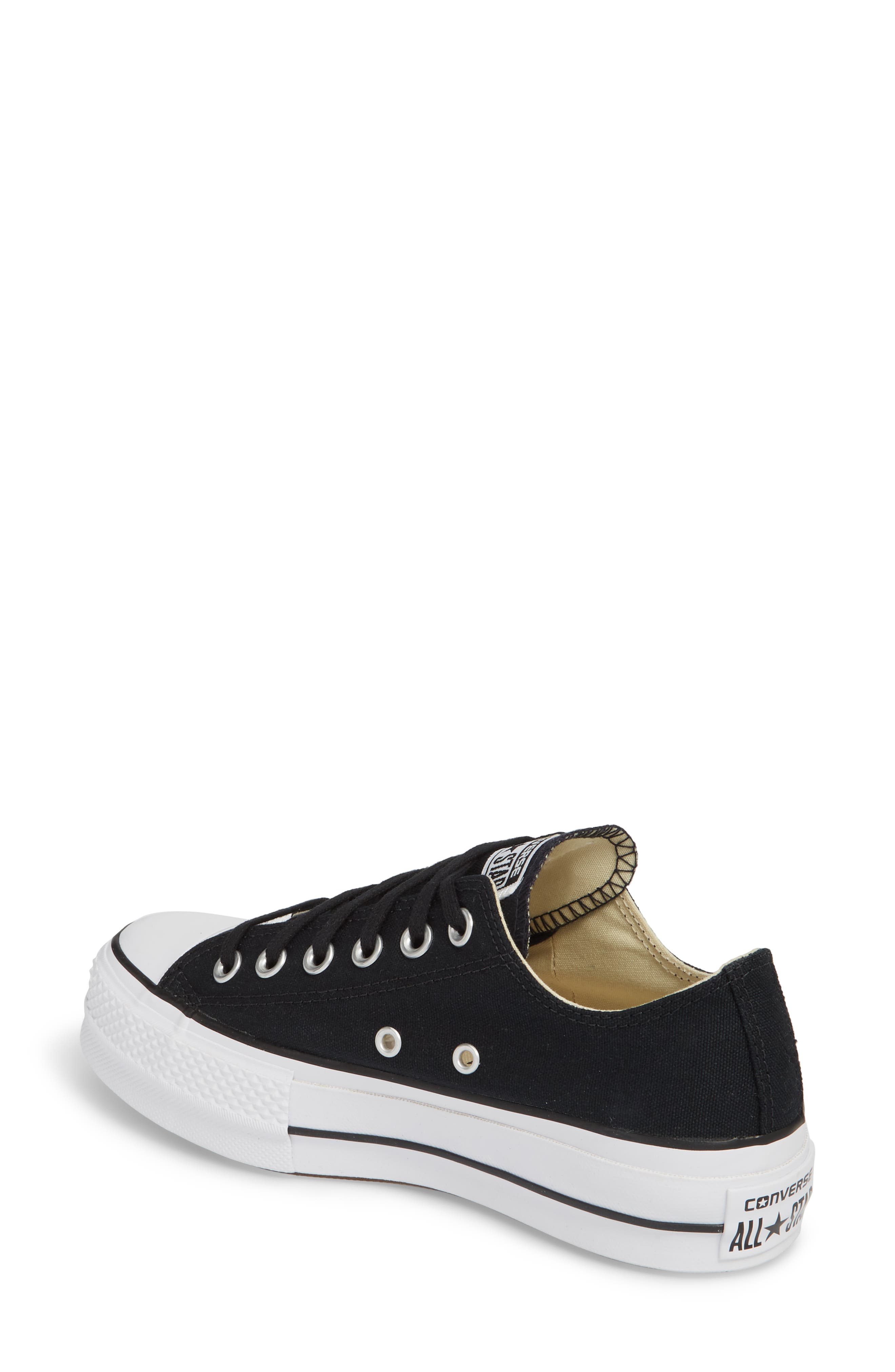 Converse Chuck Taylor<sup>®</sup> All Star<sup>®</sup> Platform Sneaker, Alternate, color, Black/White/White