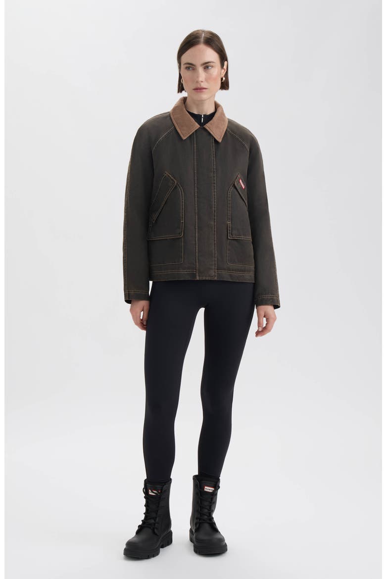 Bex Washed Wax Hunting Jacket, Alternate, color, COFFEE