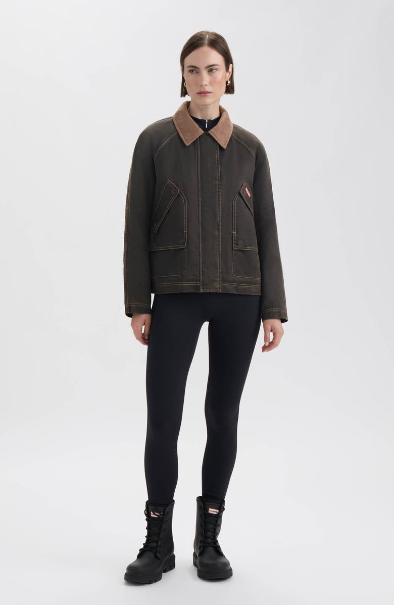 Hunter Bex Washed Wax Hunting Jacket, Alternate, color, Coffee