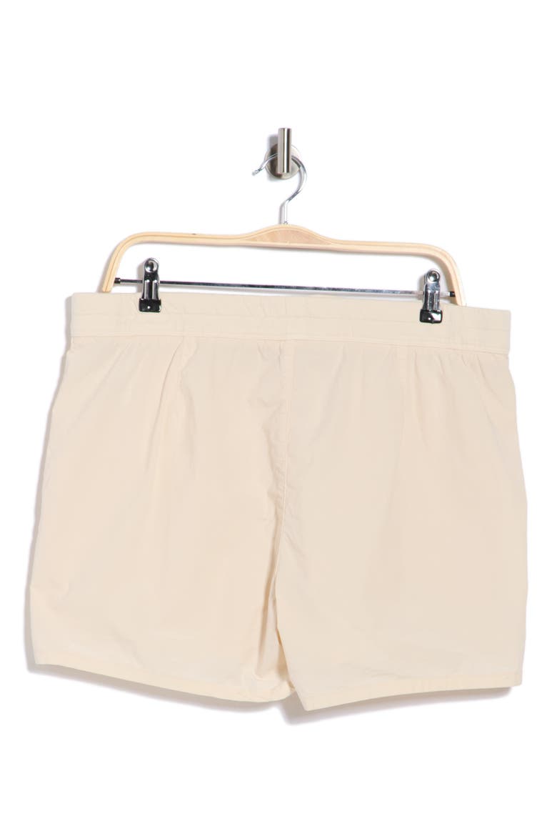 Stretch Cotton Poplin Drawstring Shorts, Alternate, color, ALABASTER