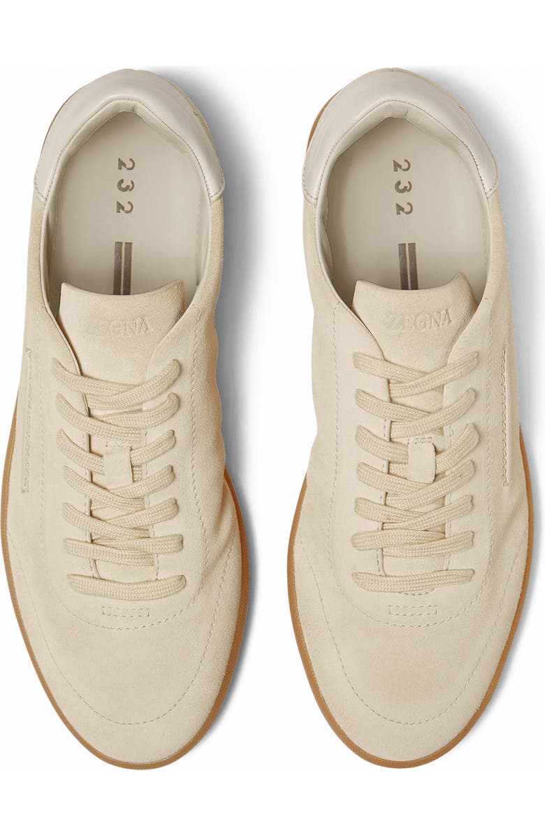 ZEGNA 232 Suede Sneaker, Alternate, color, White