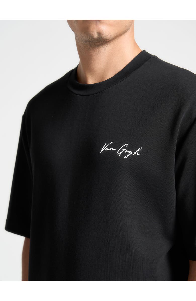 Manière De Voir Piece De Resistance - Van Gogh Cotton T-Shirt, Alternate, color, Black