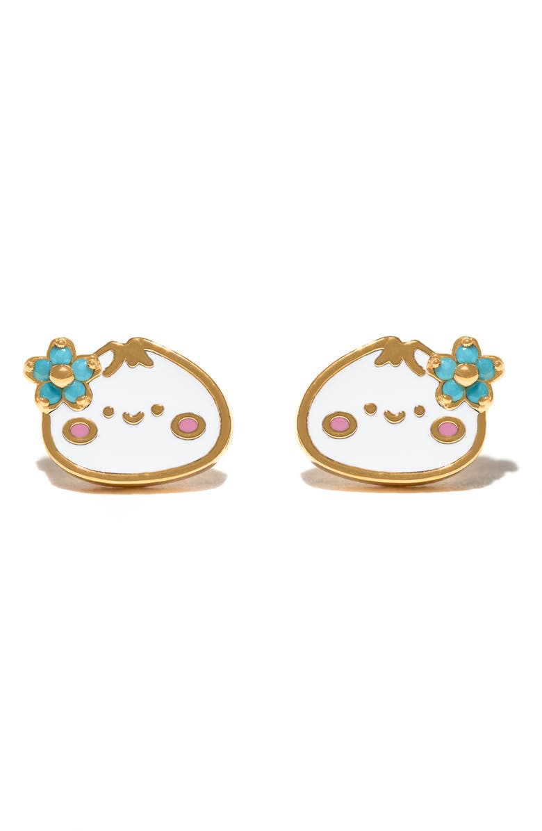 Girls Crew Juicy Dumpling Stud Earrings, Main, color, Gold