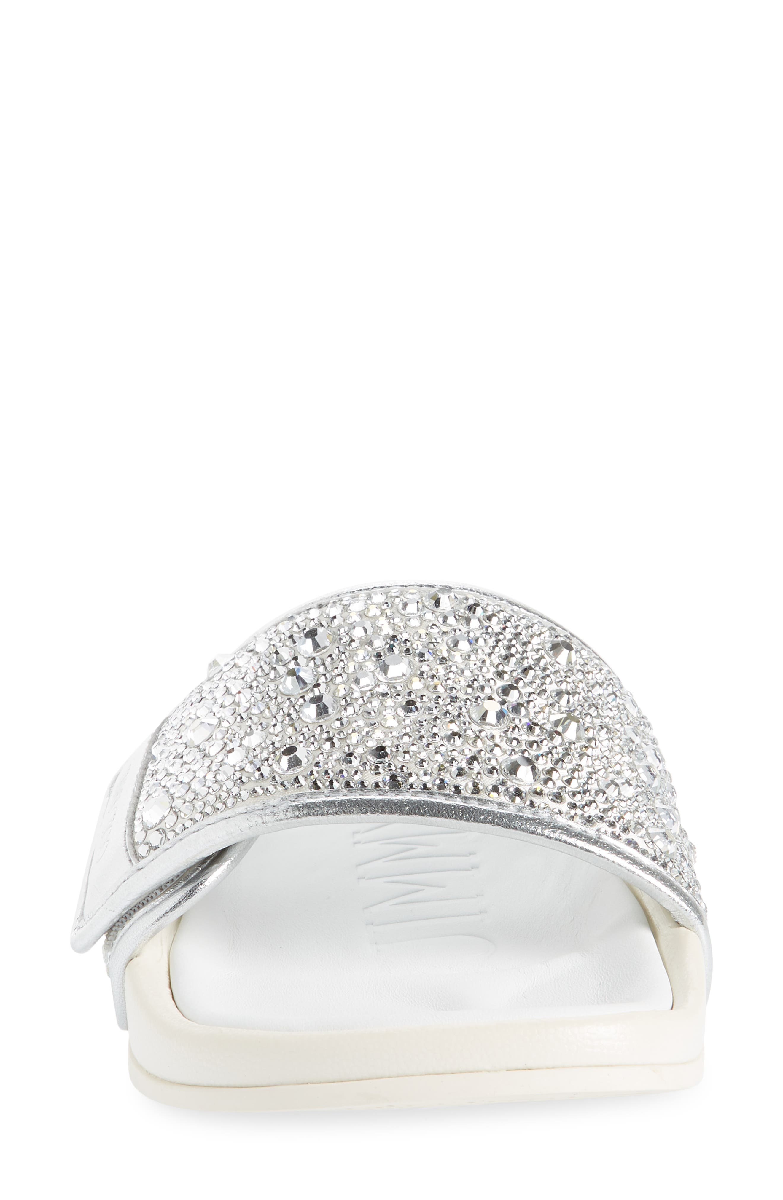 Jimmy Choo Fitz Imitation Pearl Embellished Slide Sandal, Alternate, color, 