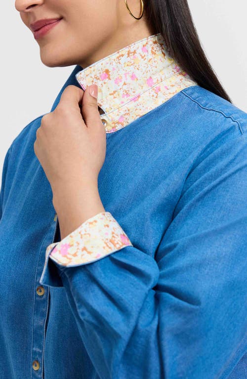 Foxcroft Margie Denim Button-up Shirt