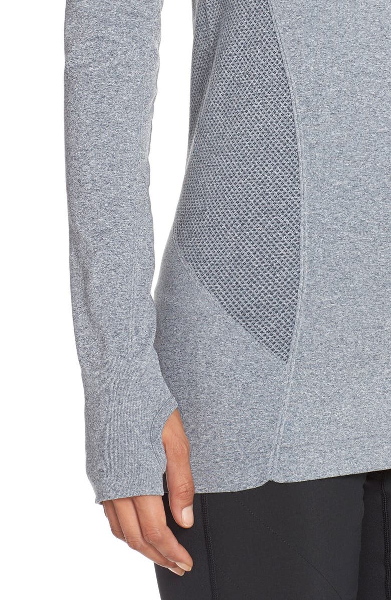 Zella 'Defined' Seamless Long Sleeve Tee, Alternate, color, 