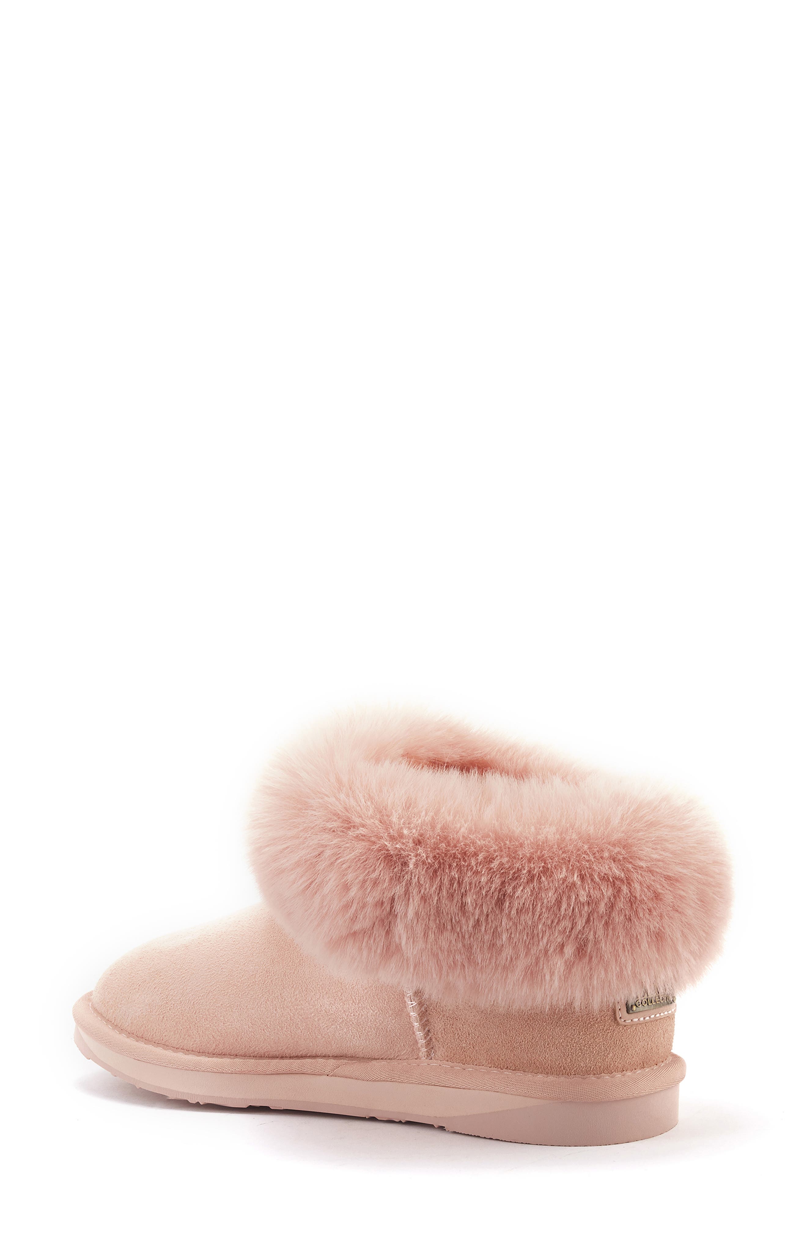 Foxy Ultra Genuine Shearling Ankle Boot, Alternate, color, PINK