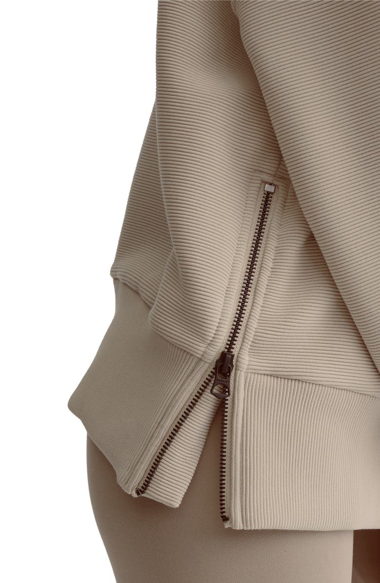 Varley Milton Cowl Neck Sweatshirt, Alternate, color, Mushroom