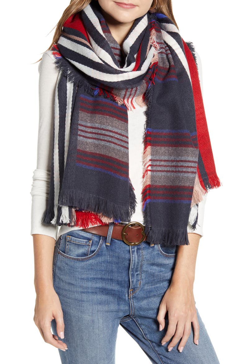 Stripe Blanket Wrap, Alternate, color, NAVY COMBO ABBY STRIPE