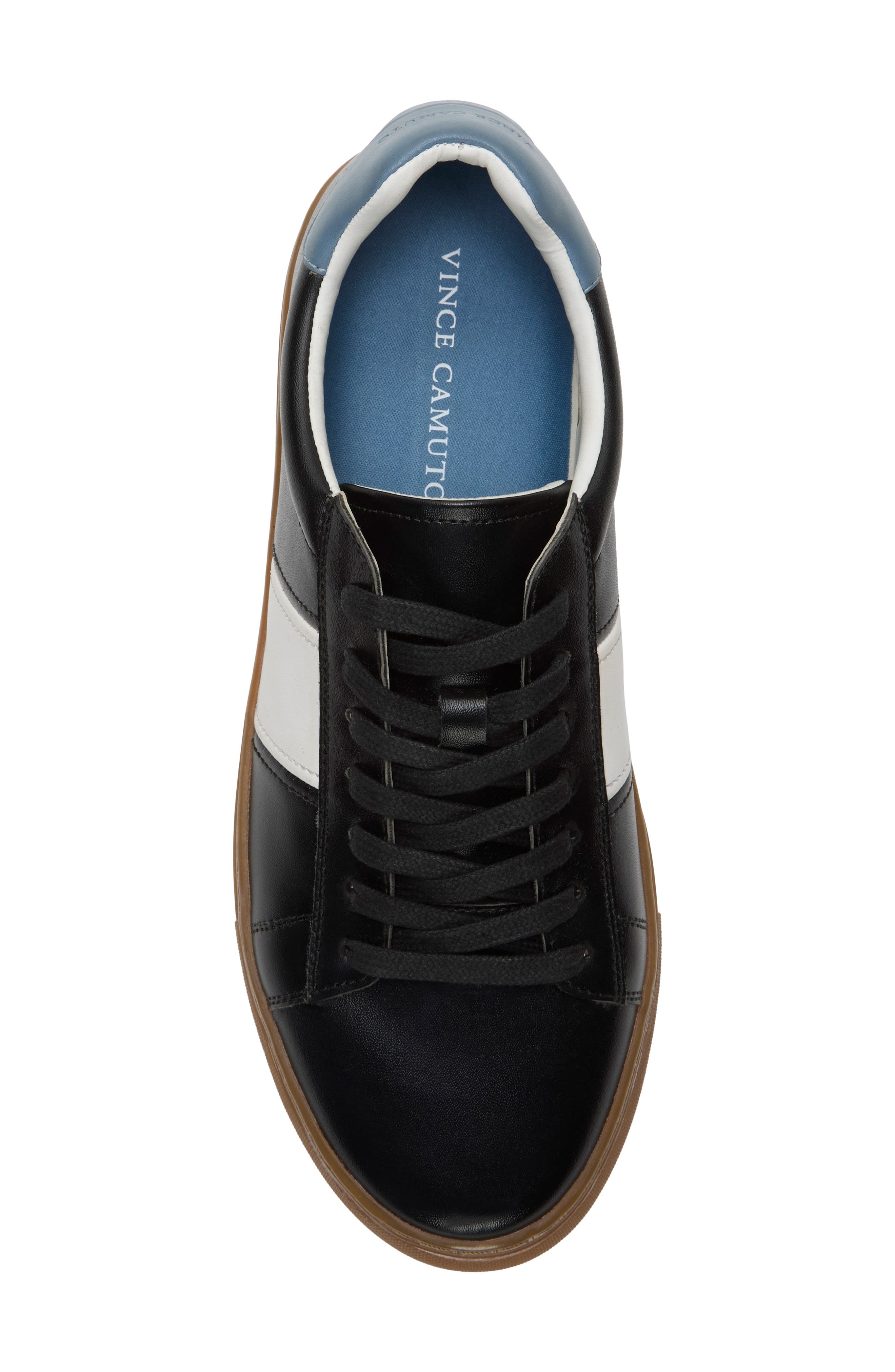 Vince Camuto Eirik Low Top Sneaker, Alternate, color, Black/ Off White