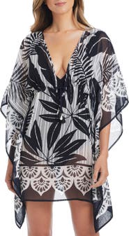 BLEU by Rod Beattie Chiffon Cover-Up Caftan