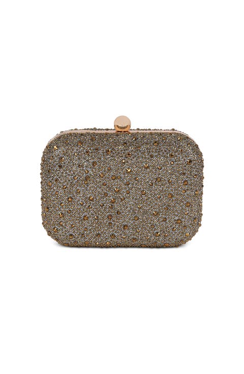 Celest Crystal Mini Minaudiere Clutch