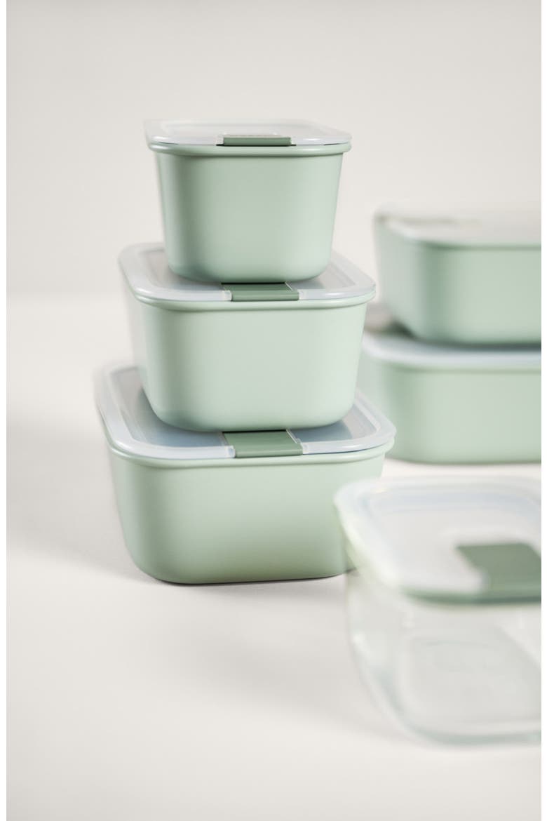 Easyclip 3-Piece Rectangular Lunch Box Set, Alternate, color, SAGE
