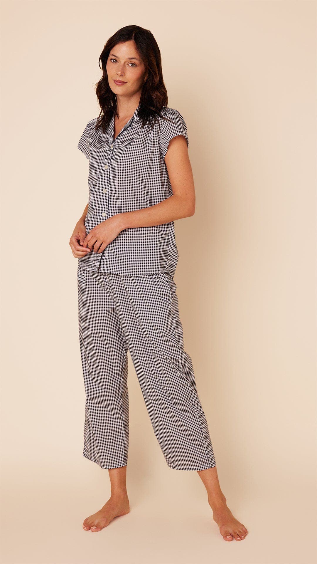 selected Classic Gingham Navy