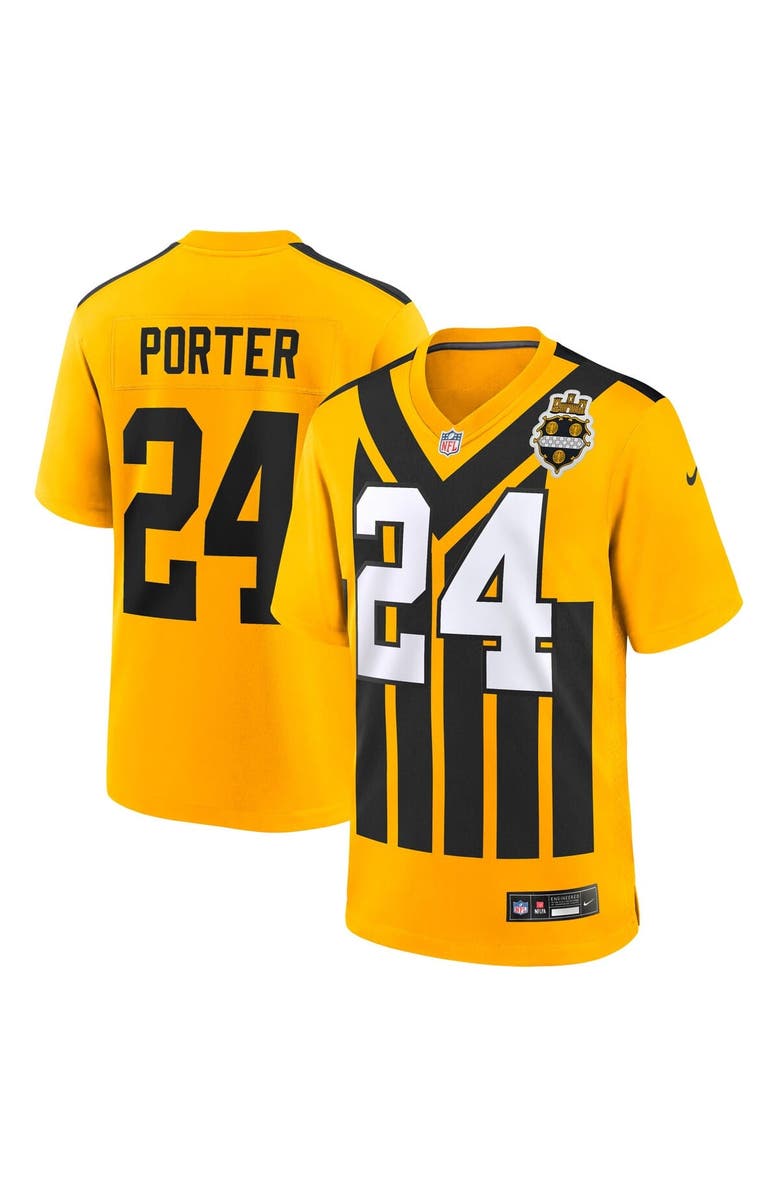 Nike Youth Nike Joey Porter Jr. Gold Pittsburgh Steelers Alternate 1933 Throwback Game Jersey, Alternate, color, Gold