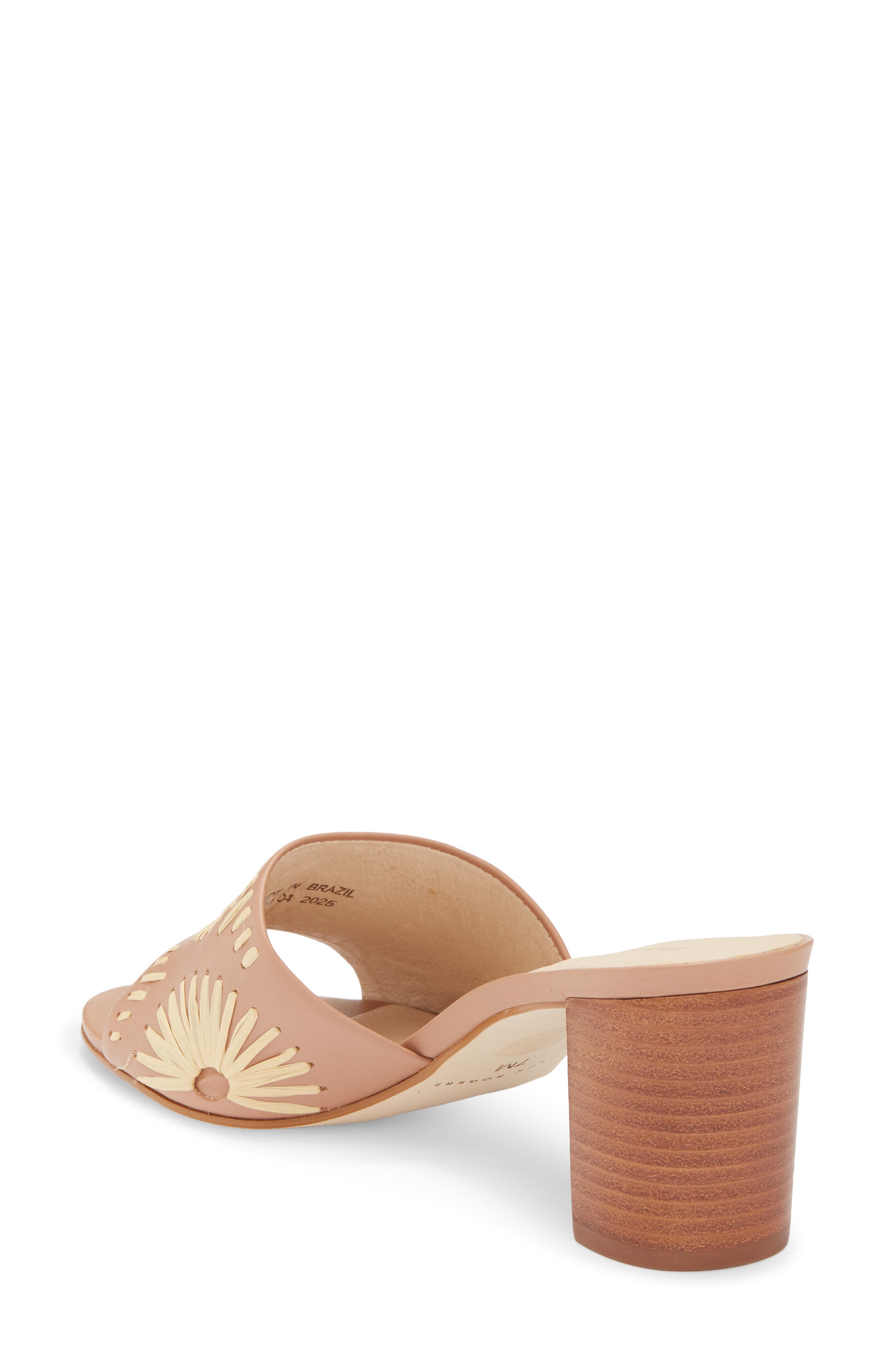 Susie Raffia Stitched Slide Sandal - image 2