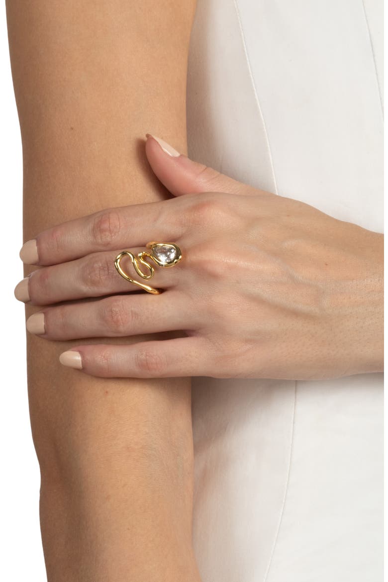Asterales Vine Ring, Alternate, color, GOLD STONES
