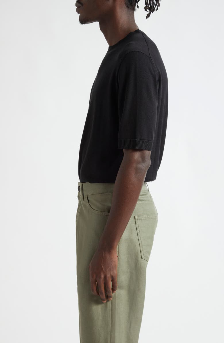 ISAIA Silk Sweater, Alternate, color, Black