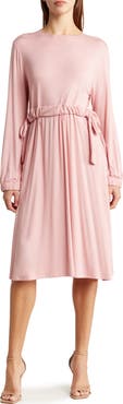 GO COUTURE Stretch Modal Long Sleeve Dress
