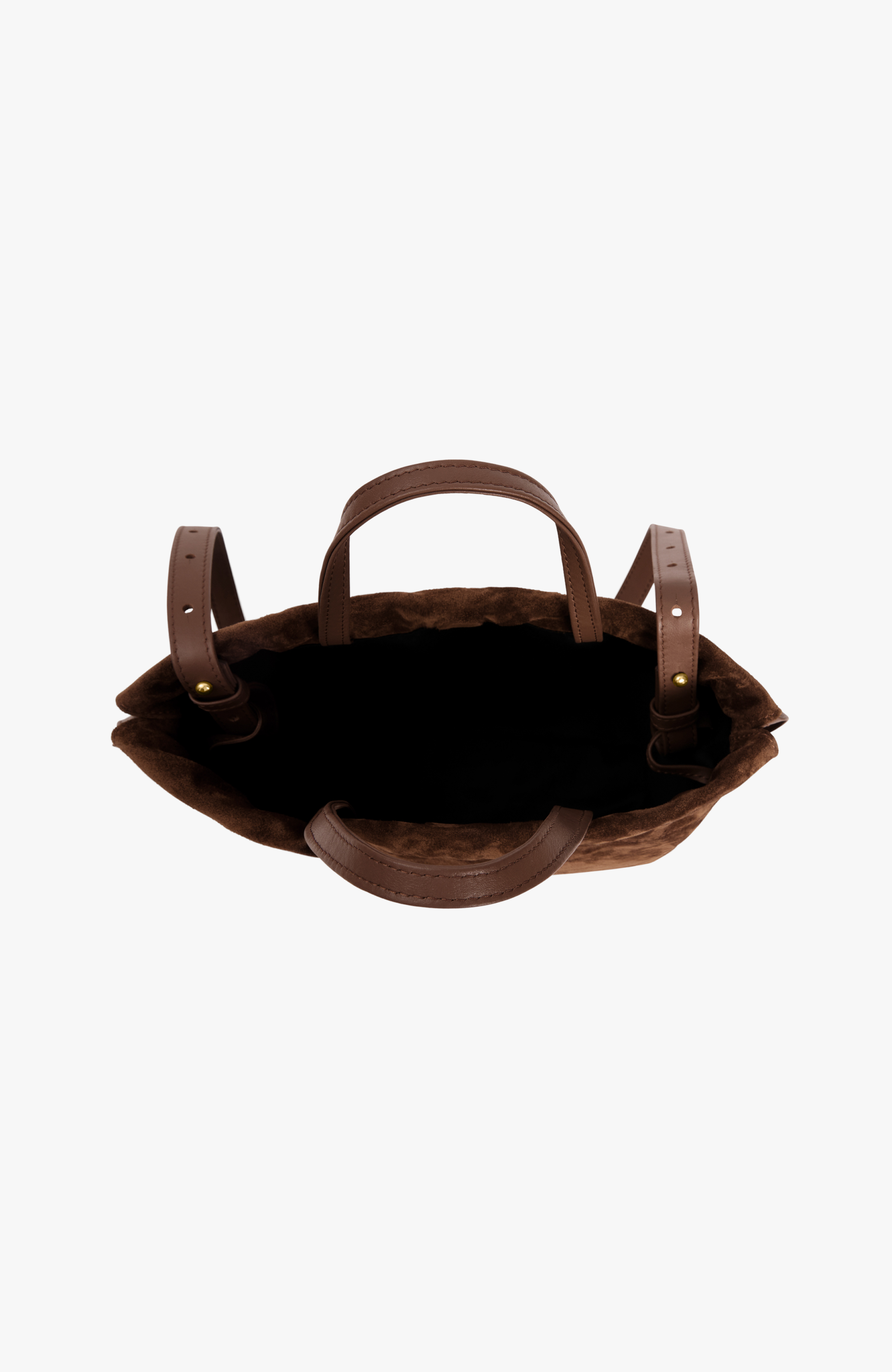 Medium Asisi Convertible Suede Crossbody, Alternate, color, Chocolate Suede