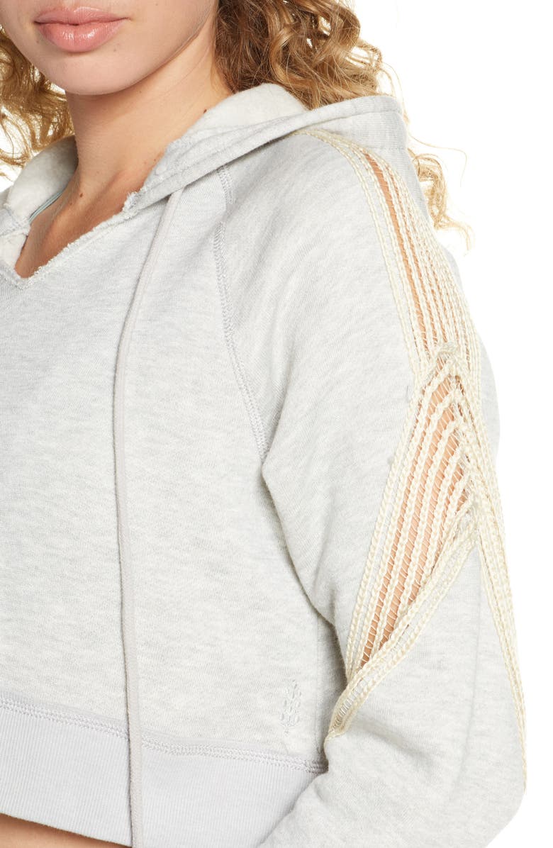 FP Movement by Free People Free People FP Movement Cropped In The Net Hooded Sweatshirt, Alternate, color, 