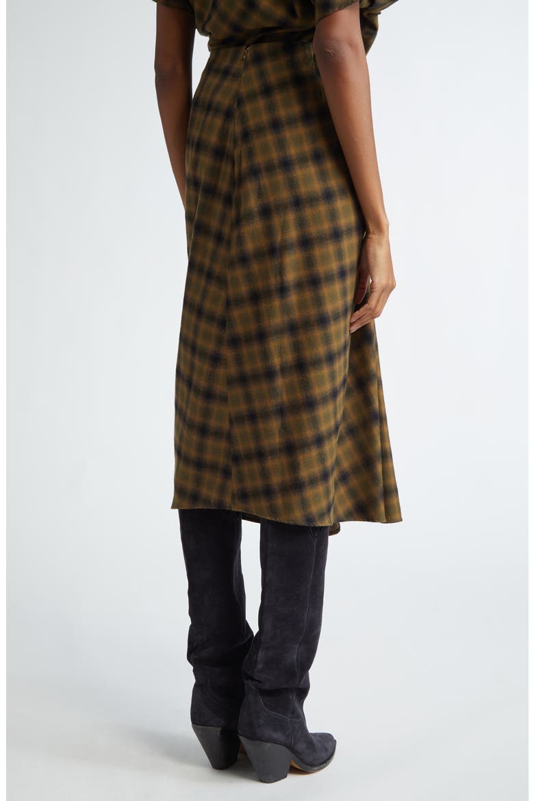 Tijuana Plaid Cotton Skirt, Alternate, color, KHAKI/ KHAKI