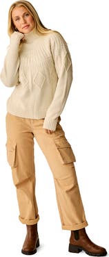 Carve Designs Neve Cable Turtleneck