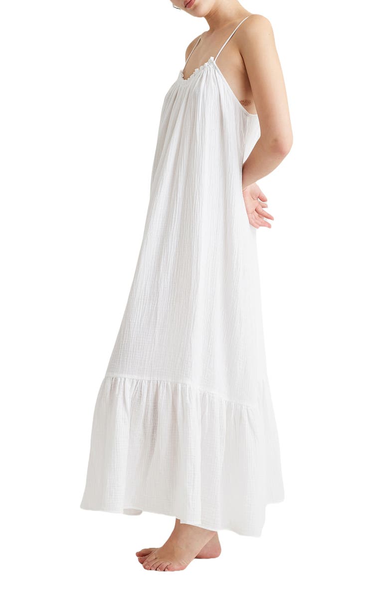 Papinelle Ashley Strappy Cotton Gauze NIghtgown, Alternate, color, 