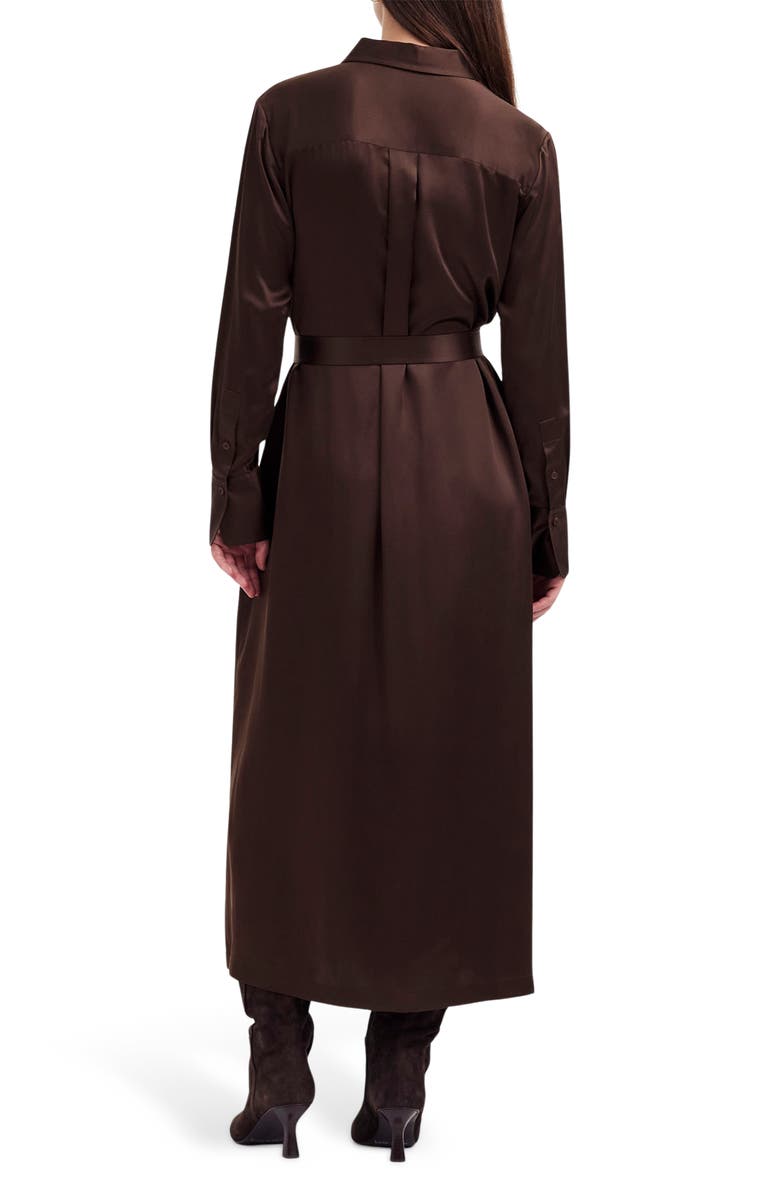 Madewell Silk Belted Midi Shirtdress, Alternate, color, 