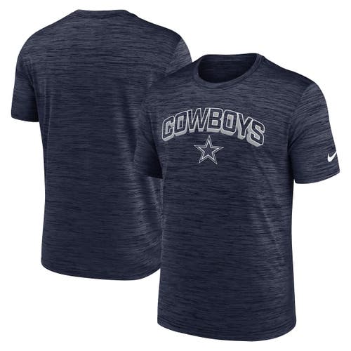 Nike Navy Dallas Cowboys Velocity Performance T-shirt In Blue