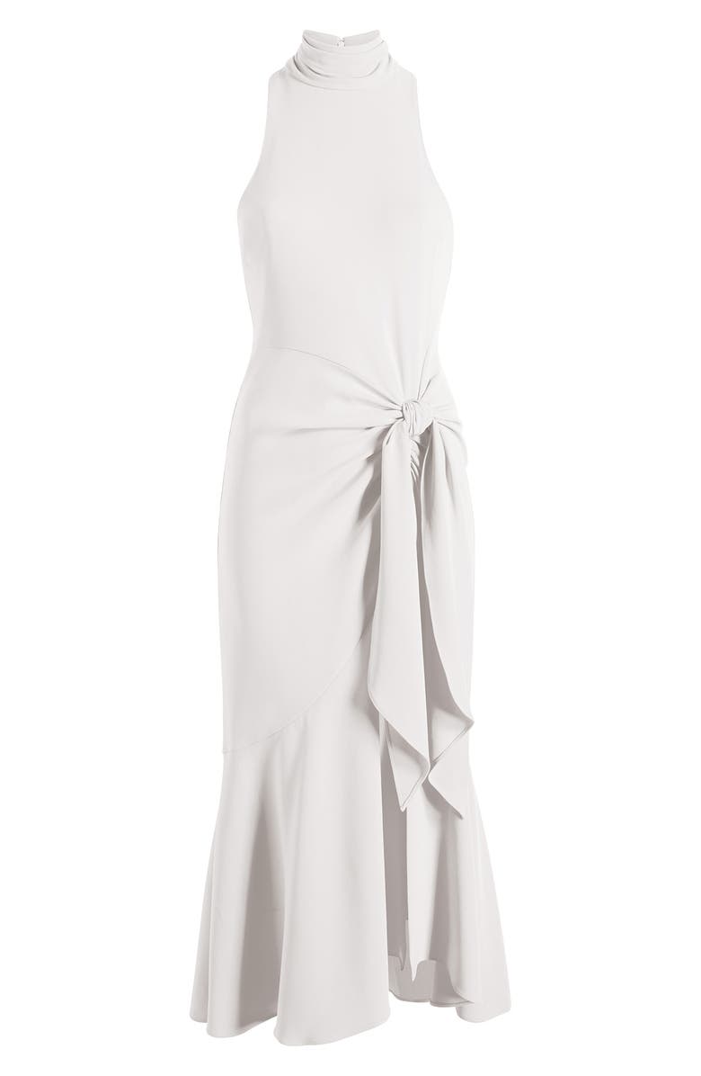 Cinq à Sept Rori Sleeveless High-Low Crepe Dress, Alternate, color, Ivory