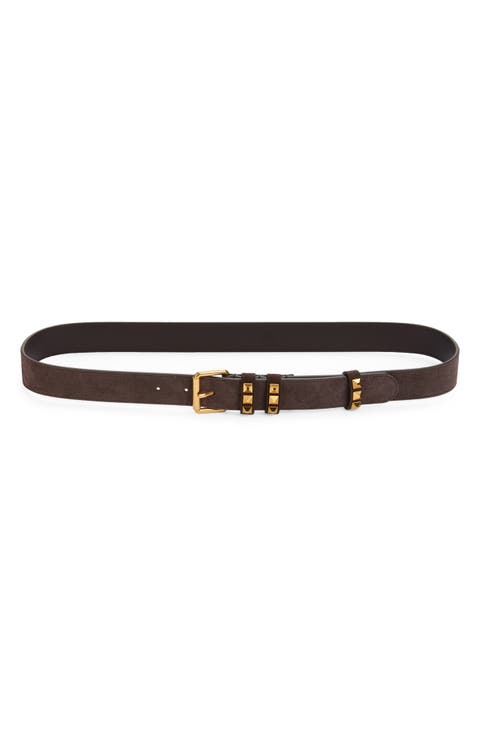 Rockstud Leather Belt