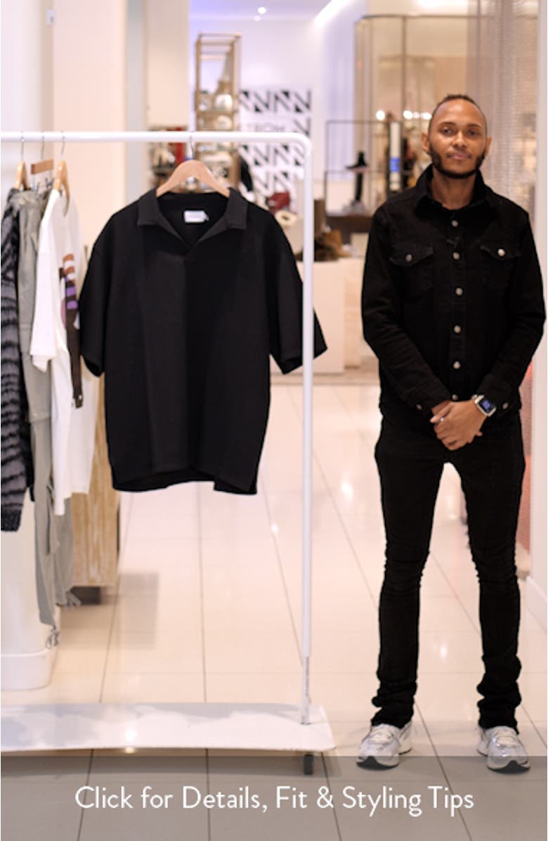 Plissé Short Sleeve Polo Shirt, sales video thumbnail