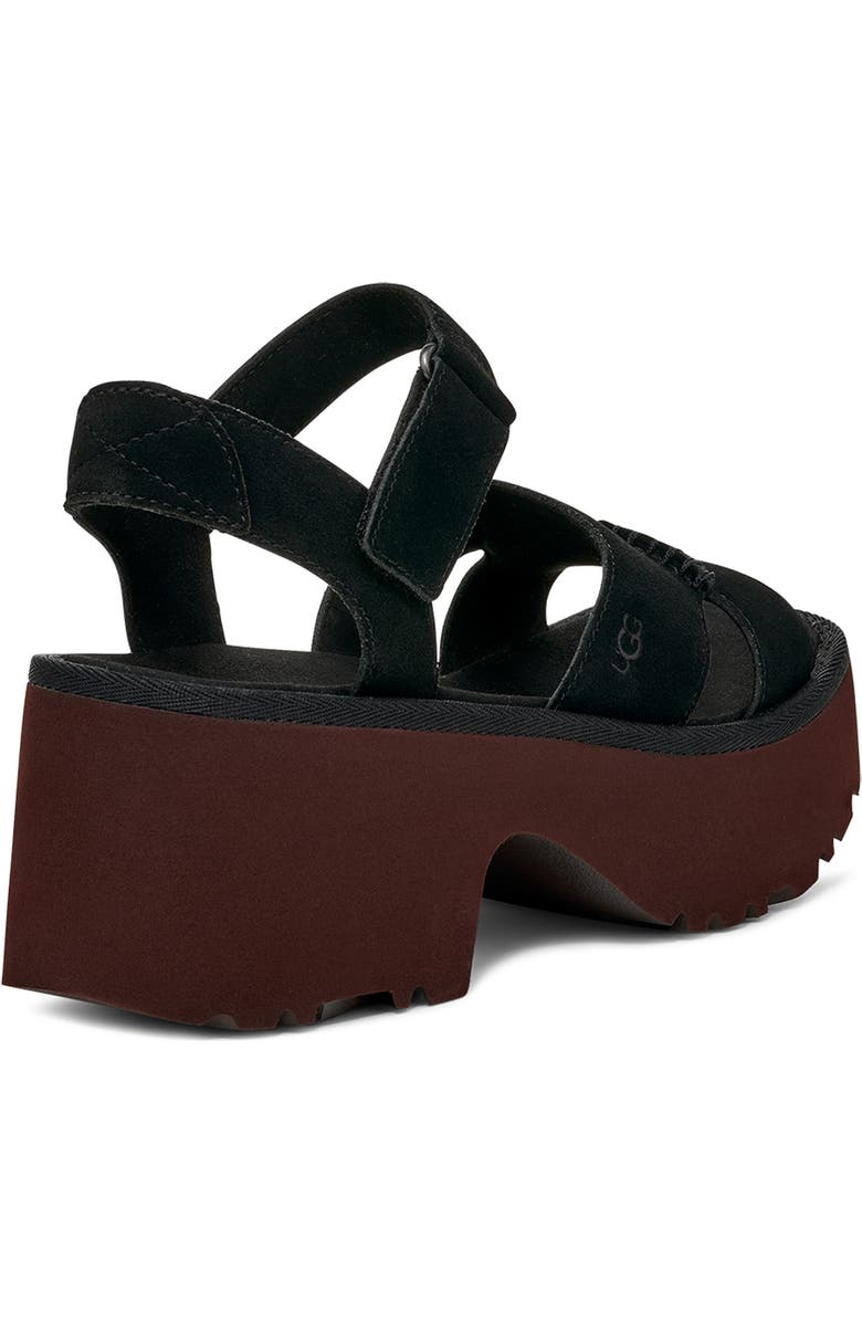 UGG<sup>®</sup> New Heights Platform Sandal, Alternate, color, Black