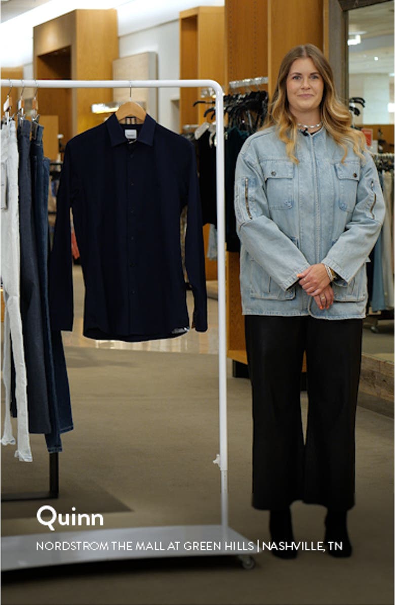 Sherfield Equestrian Knight Stretch Cotton Button-Up Shirt, sales video thumbnail