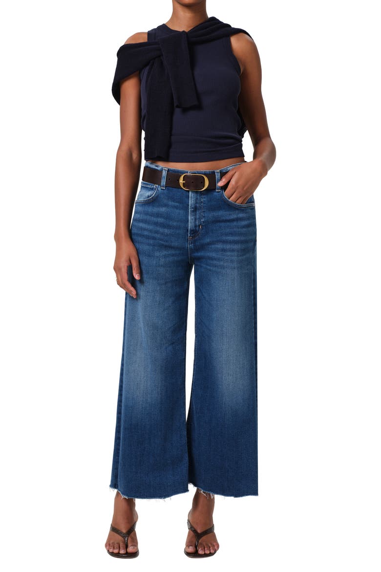 Lyra Crop Wide Leg Jeans, Alternate, color, AMBRY