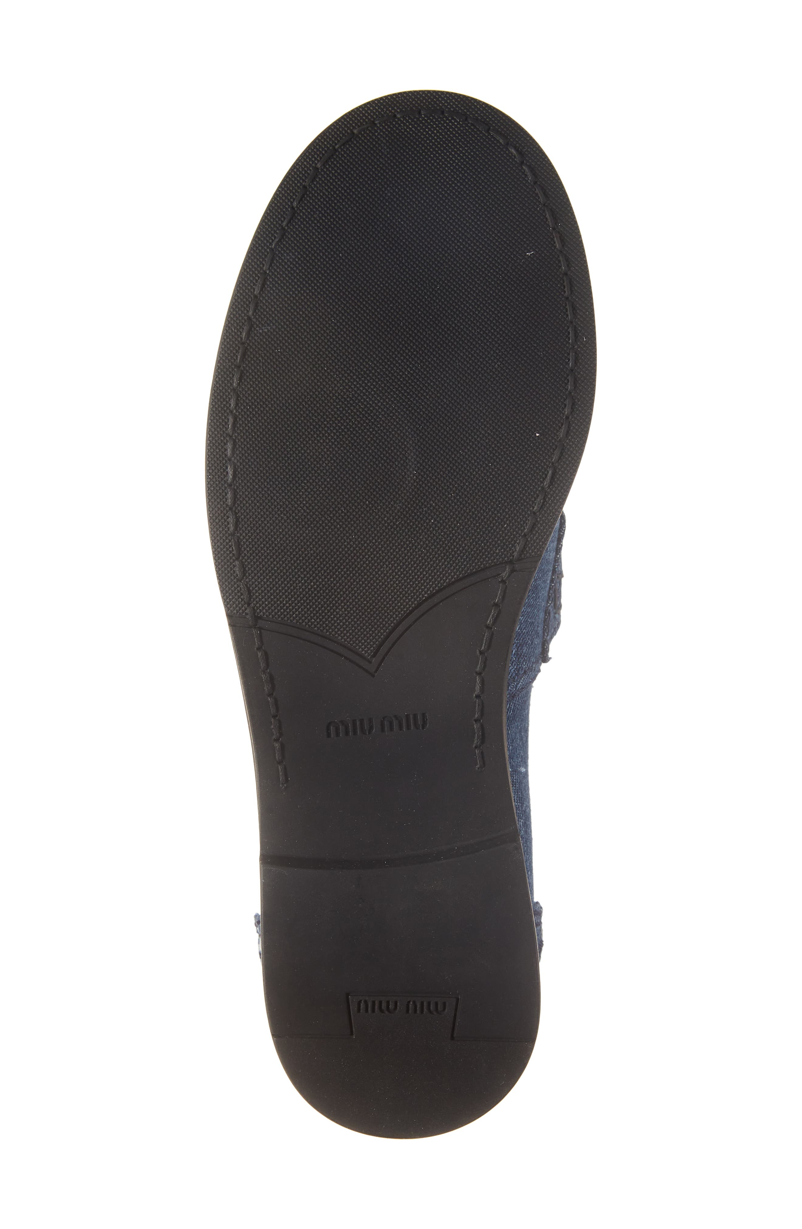 Miu Miu Denim Penny Loafer, Alternate, color, 