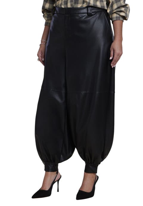 Faux Leather Balloon Pant (plus)